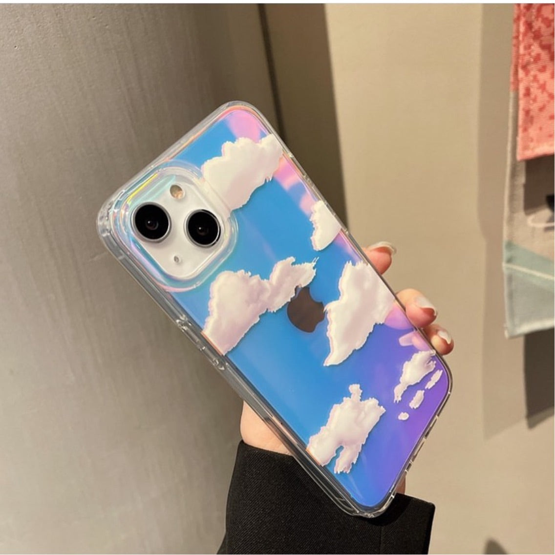 Cloud holographic case for iPhone